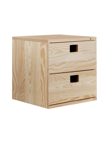 CAJONERA MODULAR 2 CAJONES 36X33X36cm