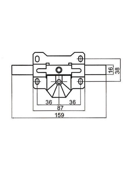 CERROJO MOD. B-3 PINTADO CAYS