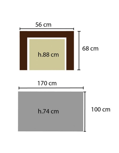 CONJ. MADEIRA. 6 SILLONES+COJINES
