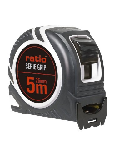 FLEXOMETRO CINTA 25/5 M. GRIP RATIO