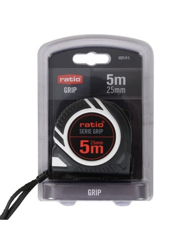 FLEXOMETRO CINTA 25/5 M. GRIP RATIO