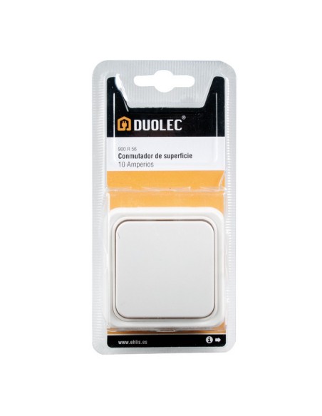 INTERRUPTOR/CONMUTADOR SUPERFICIE BLANCO