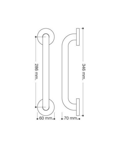 ASA NEXUS 35CM.-D25 INOX BLANCO BLISTER