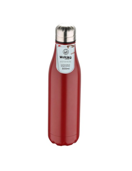 BOTELLA TERMO 500 ML.INOX. ROJA