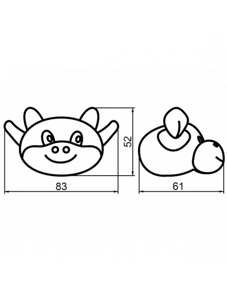 POMO VACA DE PELUCHE