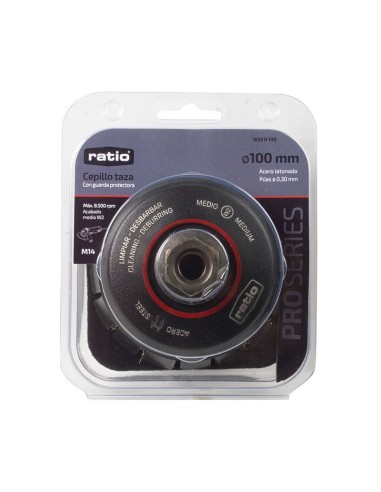 CEPILLO TAZA ACERO LATONADO 100X0,30