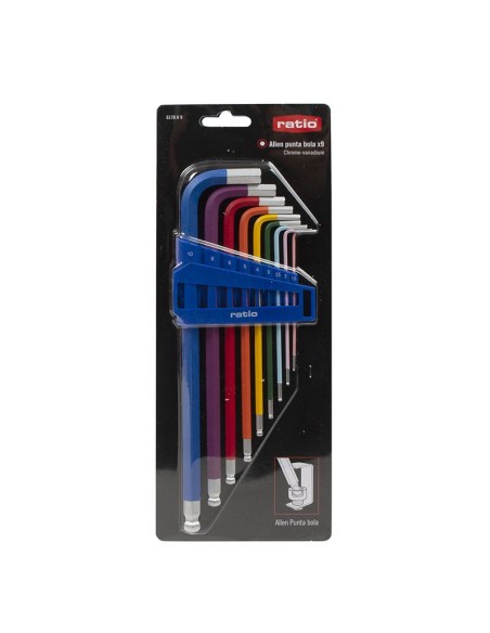 LLAVES ALLEN (XL)PUNTA BOLA JGO.9 RATIO