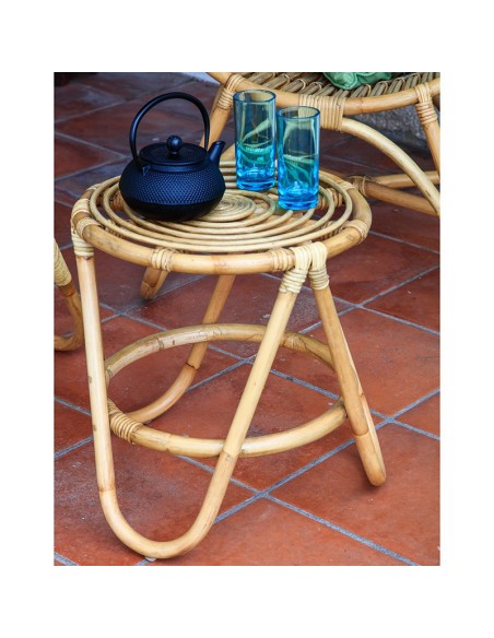 MESA BAJA RATÁN NATURAL.