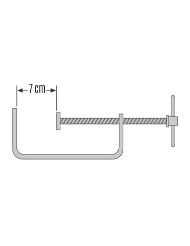 TORNILLO APRIETE MARQ.CINC.70MM.