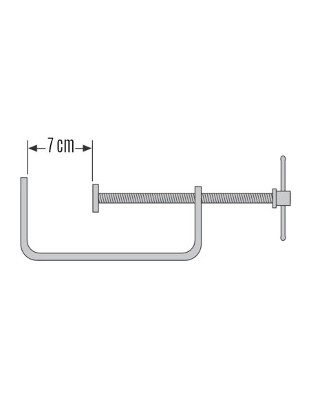 TORNILLO APRIETE MARQ.CINC.70MM.