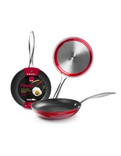 SARTEN AL. FORJ.28CM INDUCC. RED ROCK 2