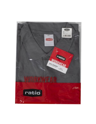 POLO MANGA CORTA RPO-1 GRIS. T/M-XXL