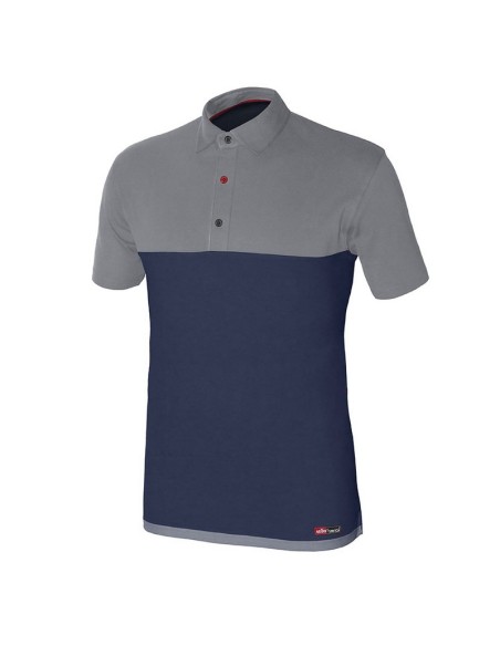 POLO MANGA CORTA ALGODON COLOR AZ. T/L-XXL