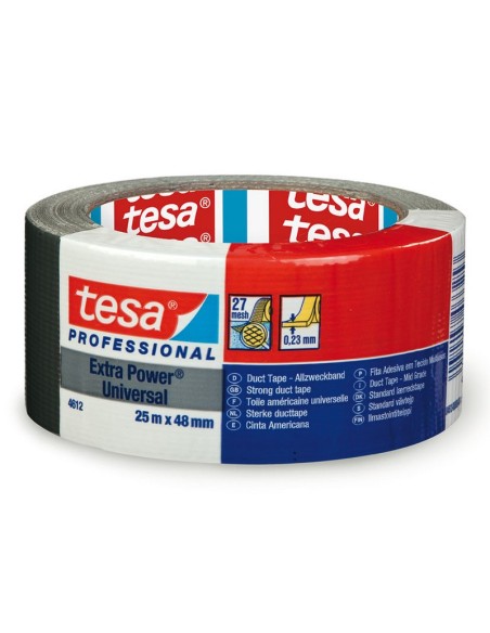 CINTA AMERICANA TESA PRO 50MMX25M. NEGRA