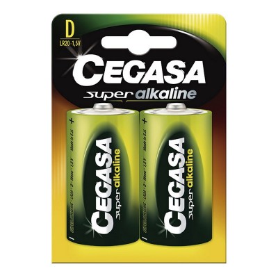 PILAS ALCALINAS CEGASA LR20 BL.2 UN