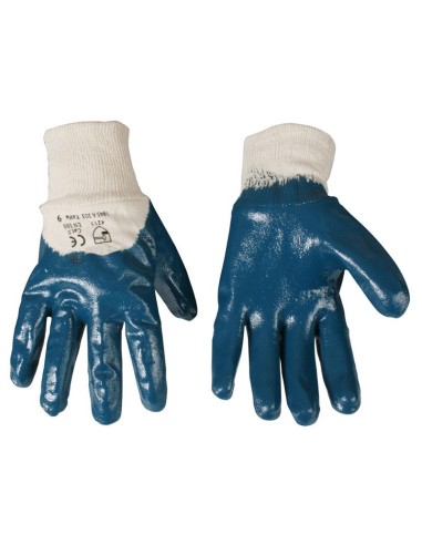 GUANTE NITRILO PESADO PUÑO ELAST. T/10