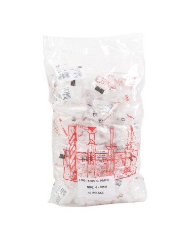 TACO PLAST.PARED Nº9 25 PZAS