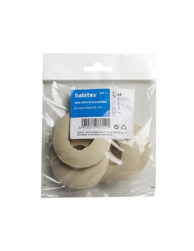 JUNTA GOMA CONICA 1". BOLSA. 4 UN.