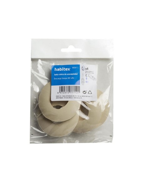 JUNTA GOMA CONICA 1". BOLSA. 4 UN.