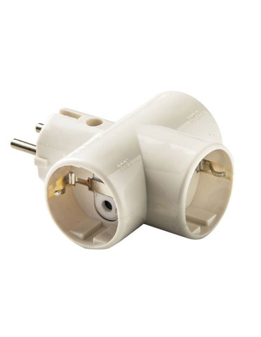 ADAPTADOR TRIPLE TT CERA.10A-250V DUOLEC