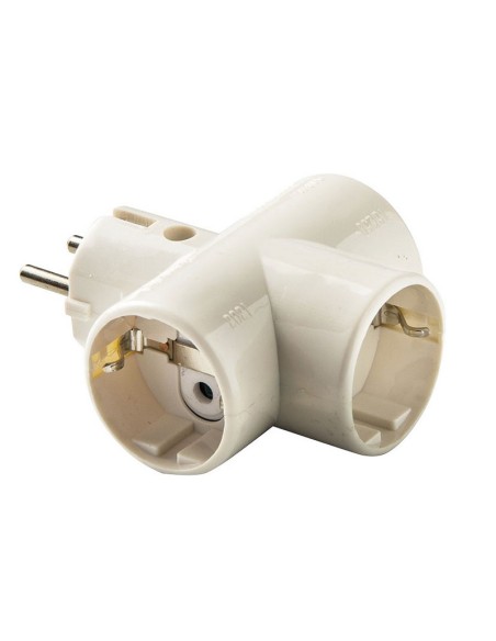 ADAPTADOR TRIPLE TT CERA.10A-250V DUOLEC