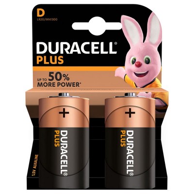 BL.2 PILAS ALC. GAMA PLUS LR20 DURACELL: