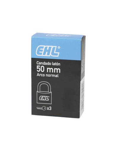 CANDADO LATÓN. ARCO NORMAL. 20 MM. EHL