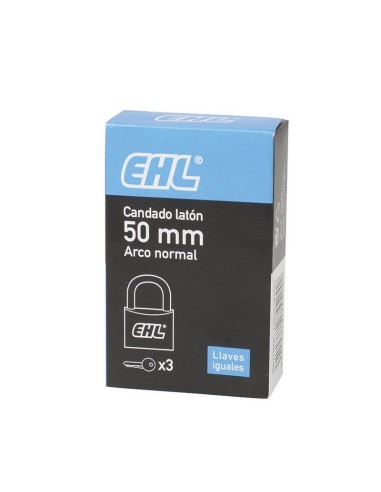 CANDADO LATÓN. A.NORMAL 20 MM.LLAV.IGUAL