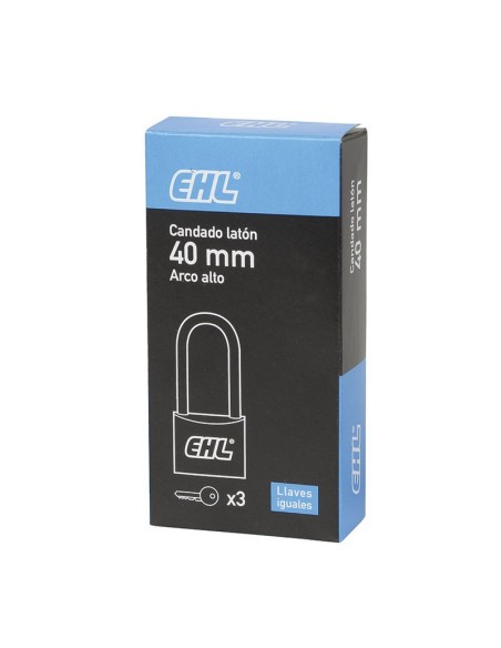 CANDADO LATÓN. A. ALTO 50 MM.LLAV.IGUAL