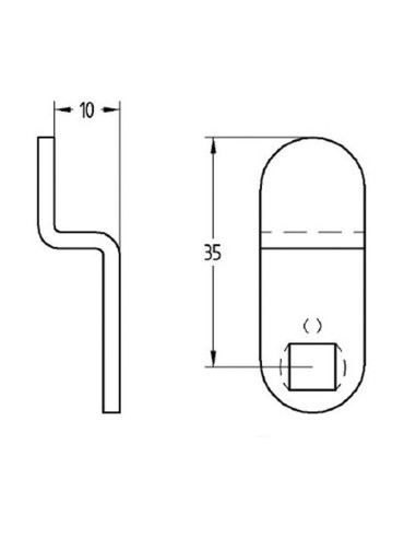 CERR.BUZÓN 135 LENG.CURVA C-35-10 18,5mm