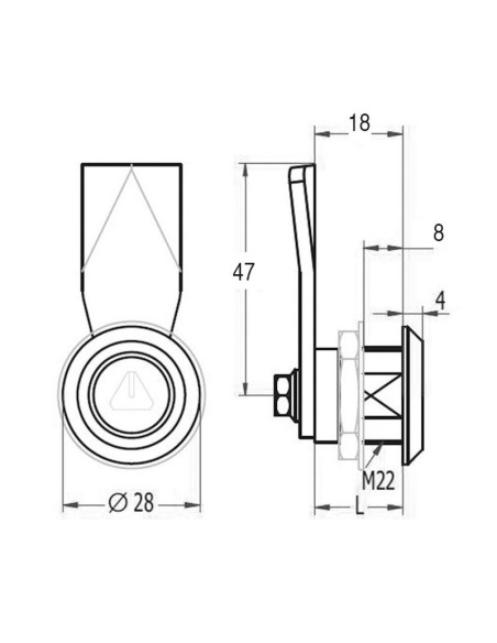 CERR.493 1/4 DE VUELTA LENG.RECTA Z-150