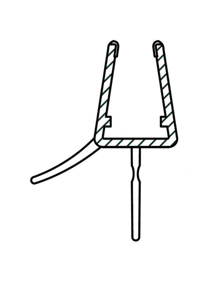 PERFIL 2 METROS VIERTEAGUA 11,5MM  6/8MM