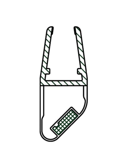 PERFIL 2 METROS MAGNÉTICO 45º S/N 6/8MM