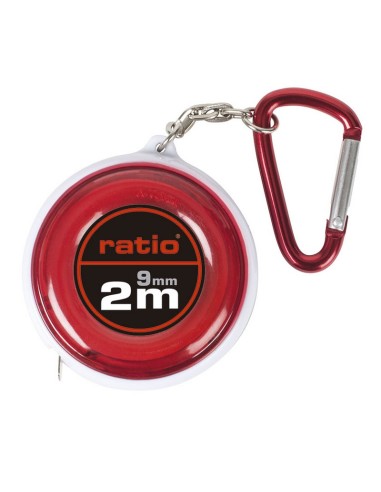 FLEXOMETRO LLAVERO CINTA 9/2 MTS.RATIO