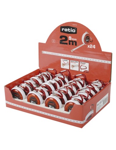 FLEXOMETRO LLAVERO CINTA 9/2 MTS.RATIO