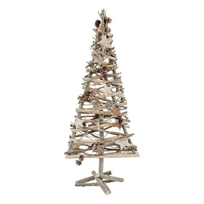 ARBOL NAVIDAD MADERA DECOR. 57 CM.