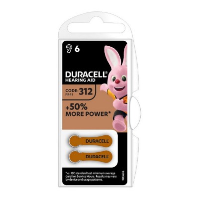 PILA AUDIFONO DA 13 DURACELL 6 UNIDADES