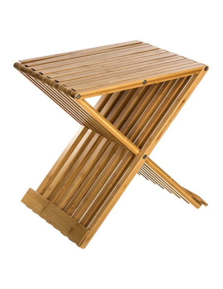 TABURETE PLEGABLE 40X32X45CM. BAMBU