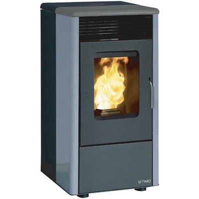 Estufa pellet TMC 810  Elegance  Negro-gris. 9 Kw.