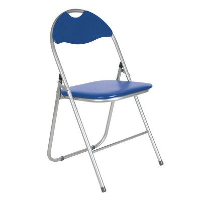 SILLA METALICA PLEGABLE METAL/AZUL