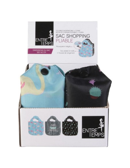 BOLSA COMPRA PLEGABLE 42X58 CM.