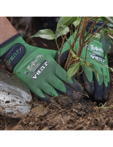 GUANTE JARDIN NYLON+PVC T/8