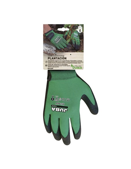 GUANTE JARDIN NYLON+PVC T/8