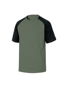 CAMISETA ALGODON VERDE/NEGRO T/L 2