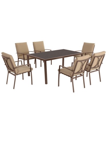 MADEIRA MESA ACER/VIDR. 170X100 CM