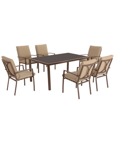 MADEIRA MESA ACER/VIDR. 170X100 CM