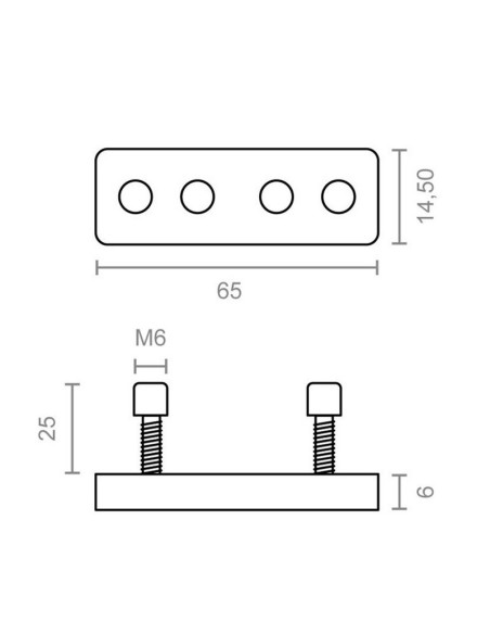 REGLETA PARA PERFILTOLDO TLD25