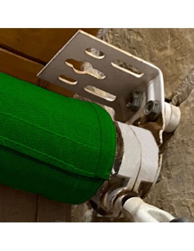 SOPORTE EJE TOLDO PARED. BLCO. 2 UN.