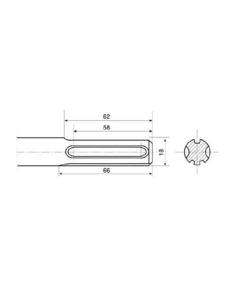 CINCEL SDS-MAX 400MM (25MM)RATIO