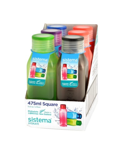 BOTELLA PP SQUARE 0,47 LT. PENGO